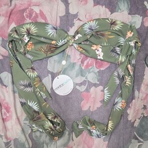 Montce Olive Green Tropical Print Bikini